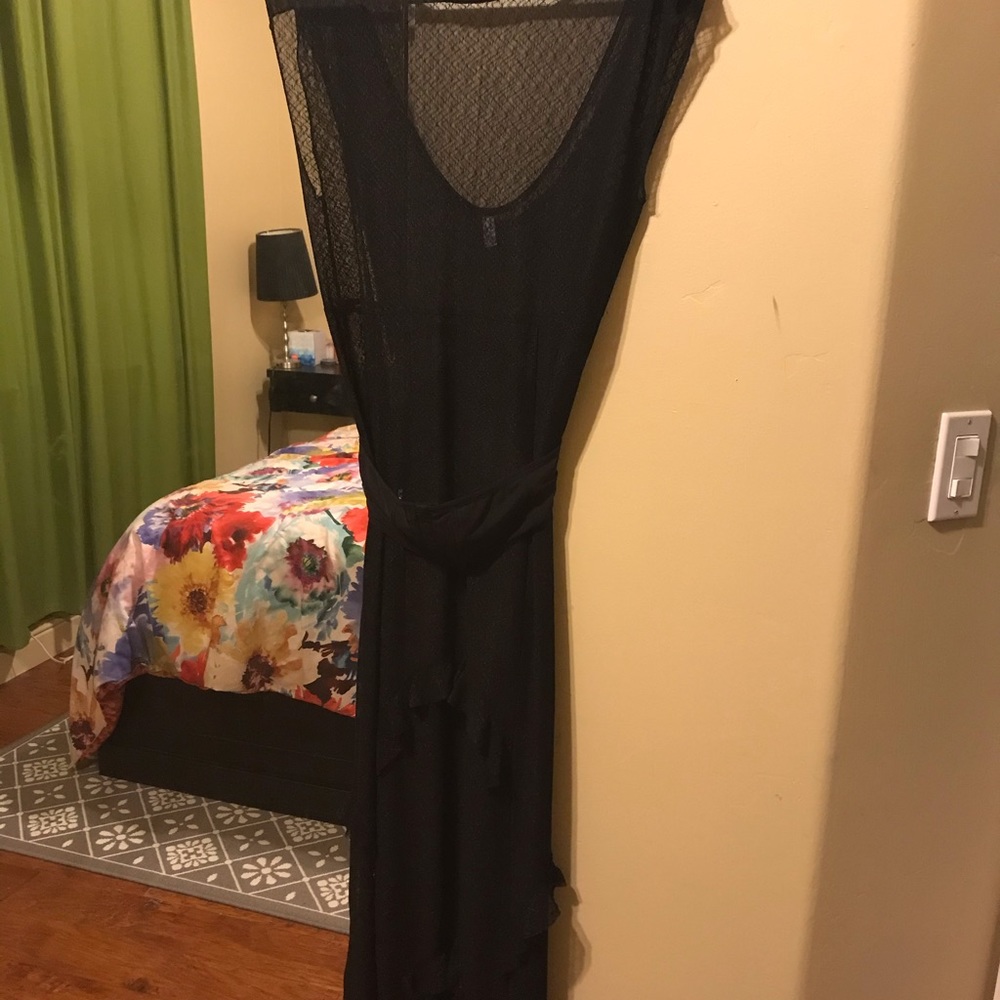 Free People Corset Sheer Maxi Ruffle Dress - Picture 5 of 6